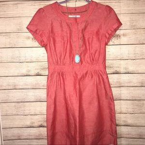 BODEN The Weekender Linen Dress in Red